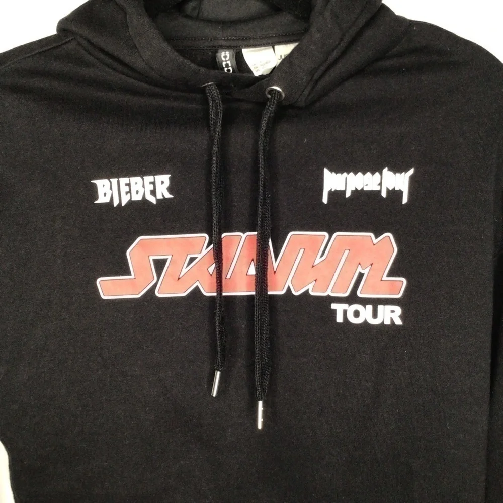 𝅺h&m Justin Bieber Purpose Tour Crop Top Sweatshirt - Picture 7 of 8